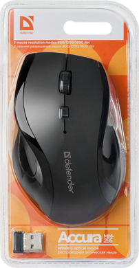 Миша Defender Accura MM-295 Wireless Black (52295) [200734]
