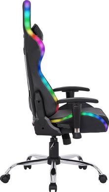 Крісло ігрове Defender Ultimate, 60мм, Клас 3, RGB ПУ, Black (64355) [401659]
