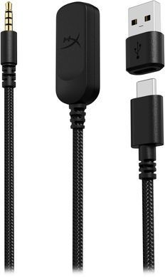 Гарнітура ігрова HyperX Cloud III, mini-jack/USB-A/USB-C, 1.2м/1.3м, чорний (727A8AA) [107327]