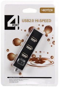USB-хаб Atcom TD1004 4 ports (9579) [610687]