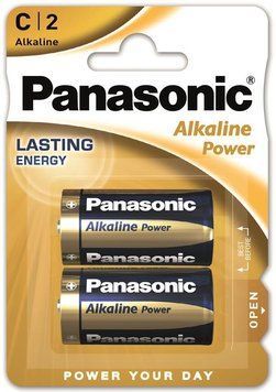 Батарейка Panasonic ALKALINE POWER лужна C(LR14) блістер, 2 шт. (LR14REB/2BP) [113313]