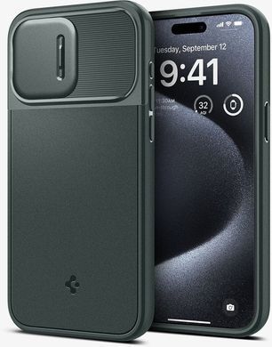Чохол-накладка Spigen Optik Armor MagFit для Apple iPhone 15 Pro Abyss Green (ACS06739) [602173]