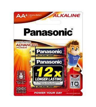 Батарейка Panasonic Alkaline Power лужна AA блістер, 4 шт. (LR6T/4B) [115327]
