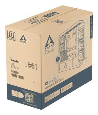 Корпус EATX W/O PSU XTENDER WHT ARCTIC (ACPCC00014A) [502390]