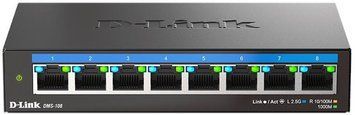 Комутатор D-Link 8x2.5GE, Некерований (DMS-108) [105204]