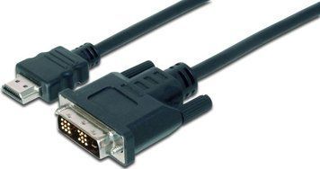 Кабель DIGITUS HDMI > DVI-D (M/M), 2м, чорний (AK-330300-020-S) [108482]