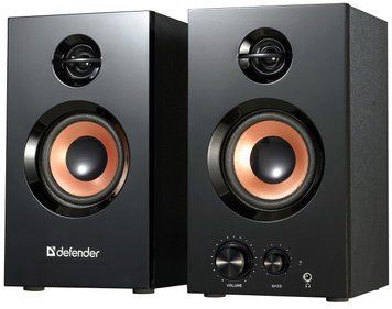 Акустична система 2.0 Defender Aurora S20, 20Вт (RMS) MDF чорна (65419) [405332]