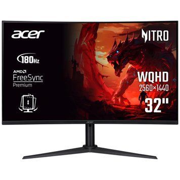 Монітор Acer 31.5" XZ320QUS3bmiiphx VA Black Curved 180Hz (UM.JX0EE.305) [615394]