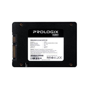 Накопичувач SSD 480GB Prologix S320 2.5" SATAIII 3D TLC (PRO480GS320) [607929]