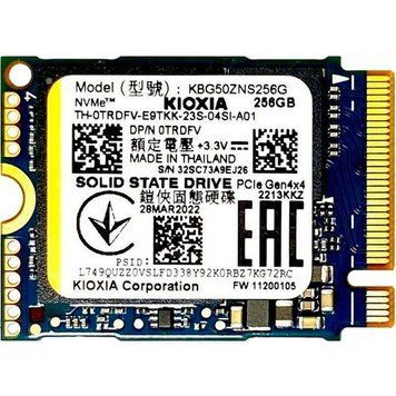 Накопичувач SSD 256GB Kioxia BG5 M.2 2230 NVMe PCIe 4.0 x4 (KBG50ZNS256G) [619400]