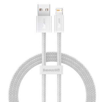 Кабель Baseus Dynamic Series Fast Charging Data Cable USB to iP 2.4A 1m White (CALD000402) [804381]