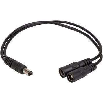 Адаптер PowerPlant DC - 2xDC (M/M), 5.5x2.1мм, Black (CA914890) [617754]