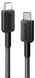 Кабель Anker 322 USB-C to USB-C - 0.9m Nylon Black (A81F5G11) [201976], фото 1