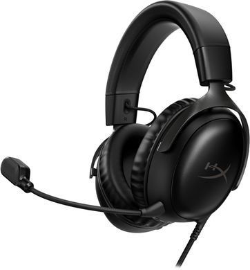 Гарнітура ігрова HyperX Cloud III, mini-jack/USB-A/USB-C, 1.2м/1.3м, чорний (727A8AA) [107327]