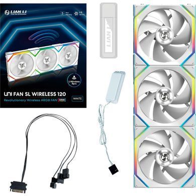Вентилятор Lian Li Uni Fan SL Wireless 120-3 White (G99.12SL1W3W.00) [620018]