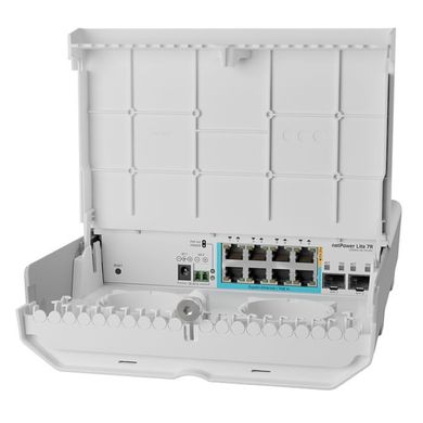 MikroTiK Комутатор Cloud Smart Switch netPower Lite 7R CSS610-1Gi-7R-2S+OUT (CSS610-1GI-7R-2S+OUT)