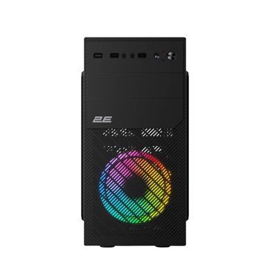 Корпус 2E Basis RD850 без БЖ 1xUSB3.0, 2xUSB2.0, 1x120мм ARGB, VGA 290мм, Metal Side Panel, mATX, чорний (2E-RD850) [109539]