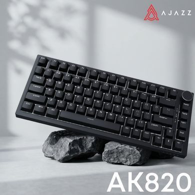 Клавіатура Ajazz AK820 Red Switch Black USB-C (AK820-R-B) [619473]
