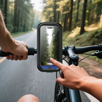 Велотримач для телефона HOCO H95 Bendito waterproof riding holder Black (6942007671767) [806563]