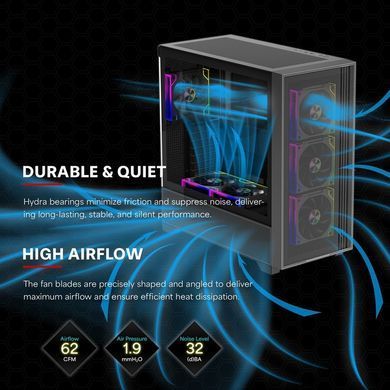 Вентилятор для корпуса 120mm*3 Xilence GAMING XPF360R.ARGB PWM REVERSE (XF073) [404890]