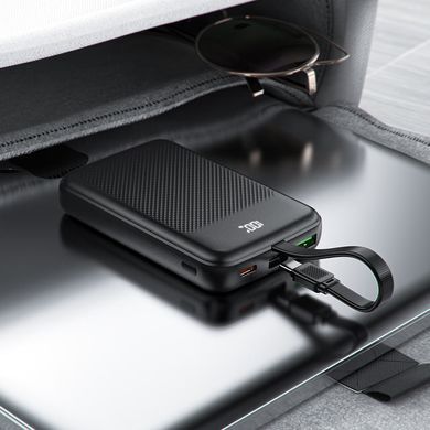 Зовнішній акумулятор ACEFAST M13 PD22.5W power bank with cable 10000mAh Black (6974316283959) [806348]