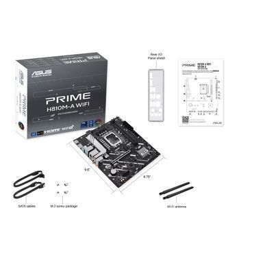 Материнcька плата ASUS PRIME H810M-A WIFI s1851 H810 2xDDR5 M.2 HDMI DP Wi-Fi BT ATX (90MB1KJ0-M0EAY0) [113111]