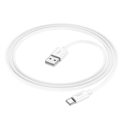 Кабель HOCO X87 Magic silicone charging data cable for Type-C White (6931474783240) [804344]