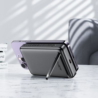 УМБ Acefast Magnetic Wireless 10000mAh 20W PD,QC 3.0, QI 20W M6 Black (6974316282600) [402214]