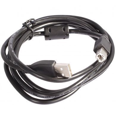 Кабель Cablexpert USB - USB Type-B V 2.0 (M/M), 1.8 м, феритовий фільтр, чорний (CCF-USB2-AMBM-6) [603562]
