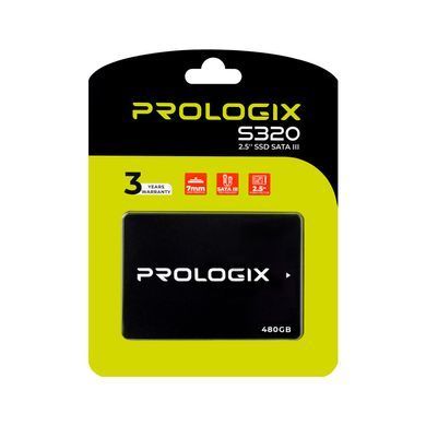 Накопичувач SSD 480GB Prologix S320 2.5" SATAIII 3D TLC (PRO480GS320) [607929]