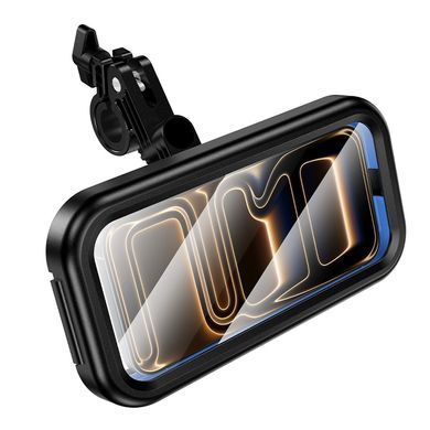 Велотримач для телефона HOCO H95 Bendito waterproof riding holder Black (6942007671767) [806563]