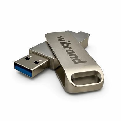 Портативний SSD Wibrand Wolf 2TB USB 3.2 Gen.2 Type-C/Type-A Read/Write 1000MB/s Silver (WIEXSSD/WO2TB) [806596]