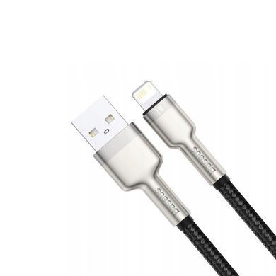 Кабель Baseus Cafule Series Metal Data Cable USB to IP 2.4A 1m Black (CALJK-A01) [802375]