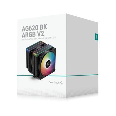 Кулер процесорний DeepCool AG620 BK ARGB V2 (R-AG620-BKAMMN-GJD) [609146]