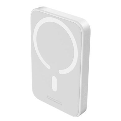 Зовнішній акумулятор Baseus Magnetic Mini Air Wireless Fast Charge Power Bank 6000mAh 20W Stellar White（With Simple Series Charging Cable Type-C to (P10059002223-00) [805545]