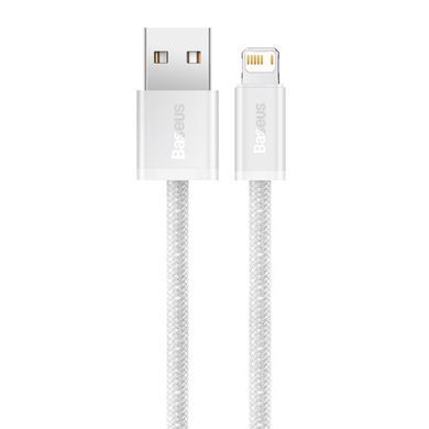 Кабель Baseus Dynamic Series Fast Charging Data Cable USB to iP 2.4A 1m White (CALD000402) [804381]