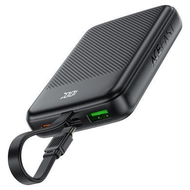 Зовнішній акумулятор ACEFAST M13 PD22.5W power bank with cable 10000mAh Black (6974316283959) [806348]