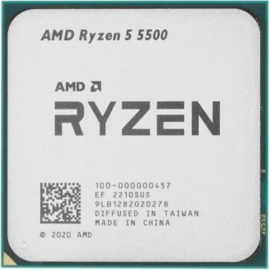 Процесор AMD Ryzen 5 5500 (3.6GHz 16MB 65W AM4) Tray (100-000000457) [607580]