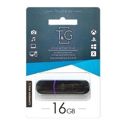 Флеш-накопичувач USB 16GB T&G 012 Classic Series Black (TG012-16GBBK) [607253]