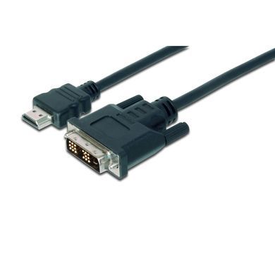Кабель DIGITUS HDMI > DVI-D (M/M), 2м, чорний (AK-330300-020-S) [108482]
