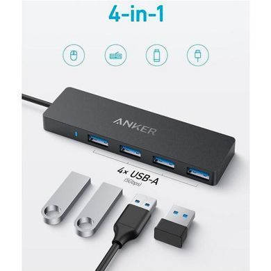 Концентратор Anker PowerExpand Direct 4-in-1 USB-C PD Media Hub Black (A8309G11) [619758]
