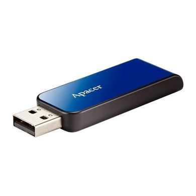 Флеш-накопичувач USB 64GB Apacer AH334 Blue (AP64GAH334U-1) [607044]