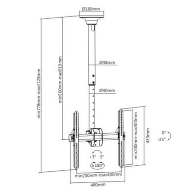 Кріплення для візуальних систем ITECH (CELB-54S) [302226]