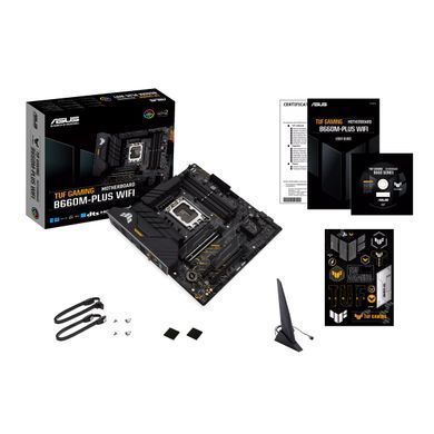Материнcька плата ASUS TUF GAMING B660M-PLUS WIFI s1700 B660 4xDDR5 M.2 HDMI DP Wi-Fi BT mATX (90MB1AZ0-M1EAY0) [109093]