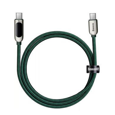 Кабель Baseus Display Fast Charging Data Cable Type-C to Type-C 100W 2m Green (CATSK-C06) [802455]