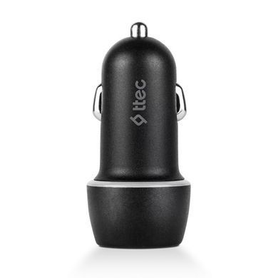 Автомобільний зарядний пристрій Ttec SmartCharger Duo USB-C/USB-A /30Вт Black (2CKS24S) [603281]