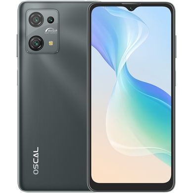 Смартфон Oscal C30 4/32GB Dual Sim Shadow Black (C30 4/32GB Shadow Black) [614690]