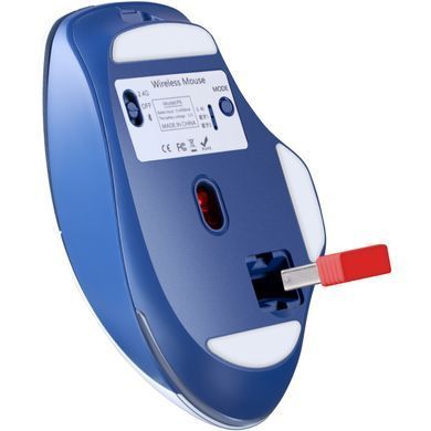 Мишка Defender Tisa GM-126, бездротова, ігрова, 1600 dpi., 7кн., 400 mAh, синьо-біла (52126) [401330]