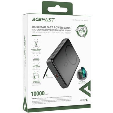 УМБ Acefast Magnetic Wireless 10000mAh 20W PD,QC 3.0, QI 20W M6 Black (6974316282600) [402214]