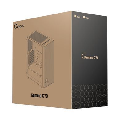 Корпус для комп'ютера ATX W/O PSU GAMMA C70 WH OCYPUS (GAMMA-C70-WHG000XX-GL) [502877]